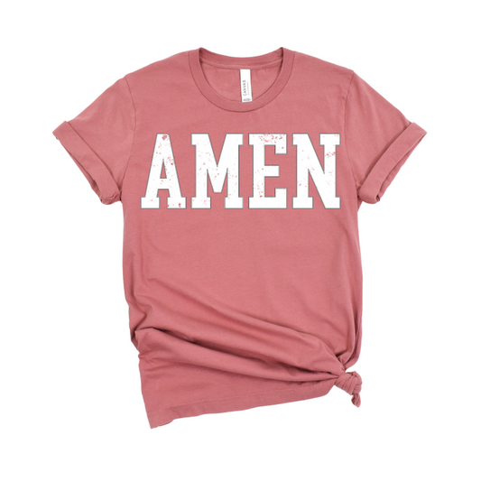 AMEN Distressed Graphic Tee