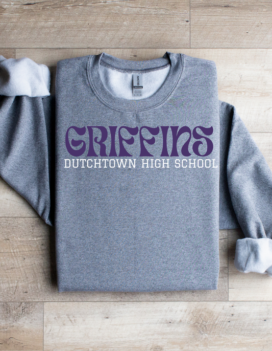 Groovy Griffins Graphic Crew Sweatshirt