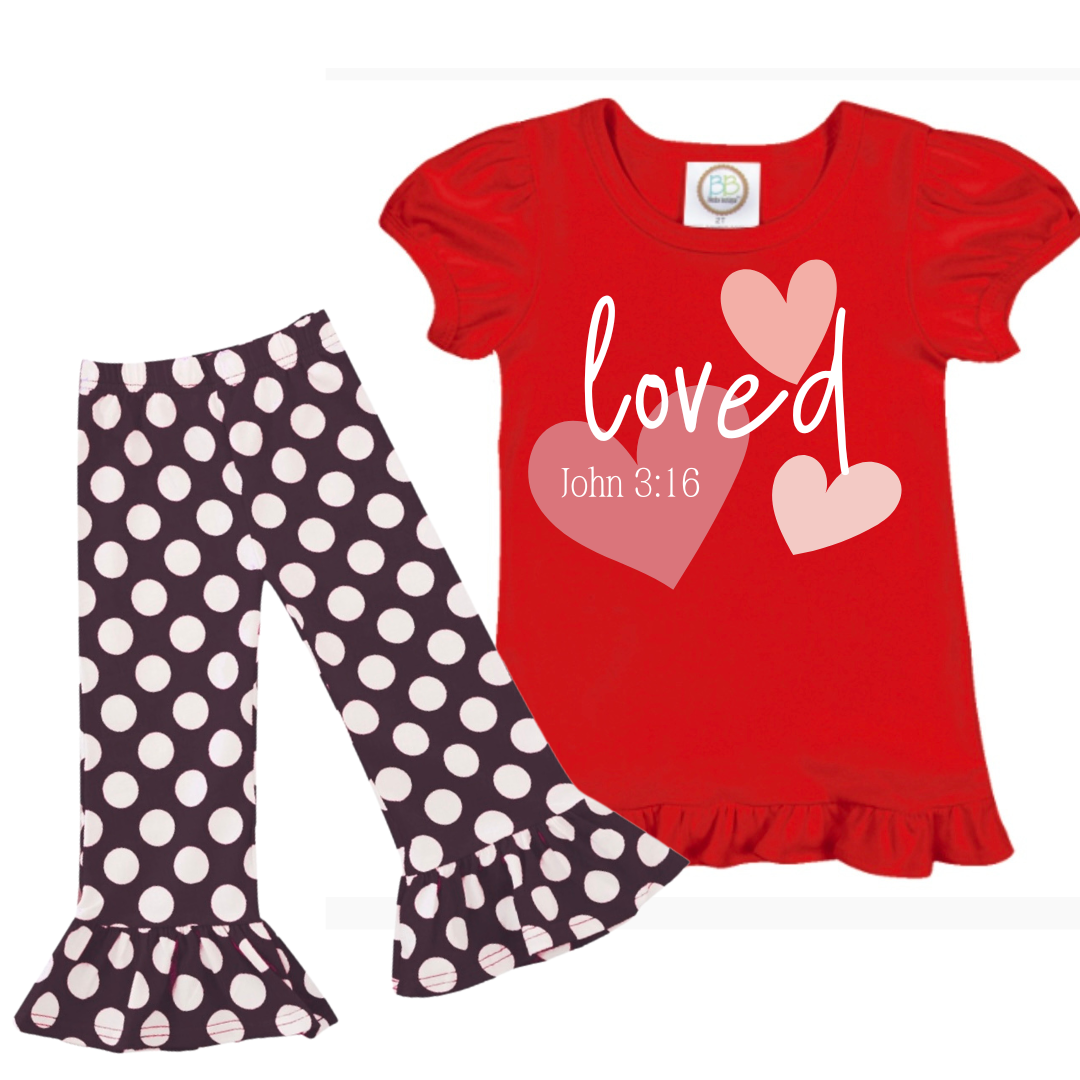 PRE-ORDER | Girl’s Polka Dot Ruffle Pants