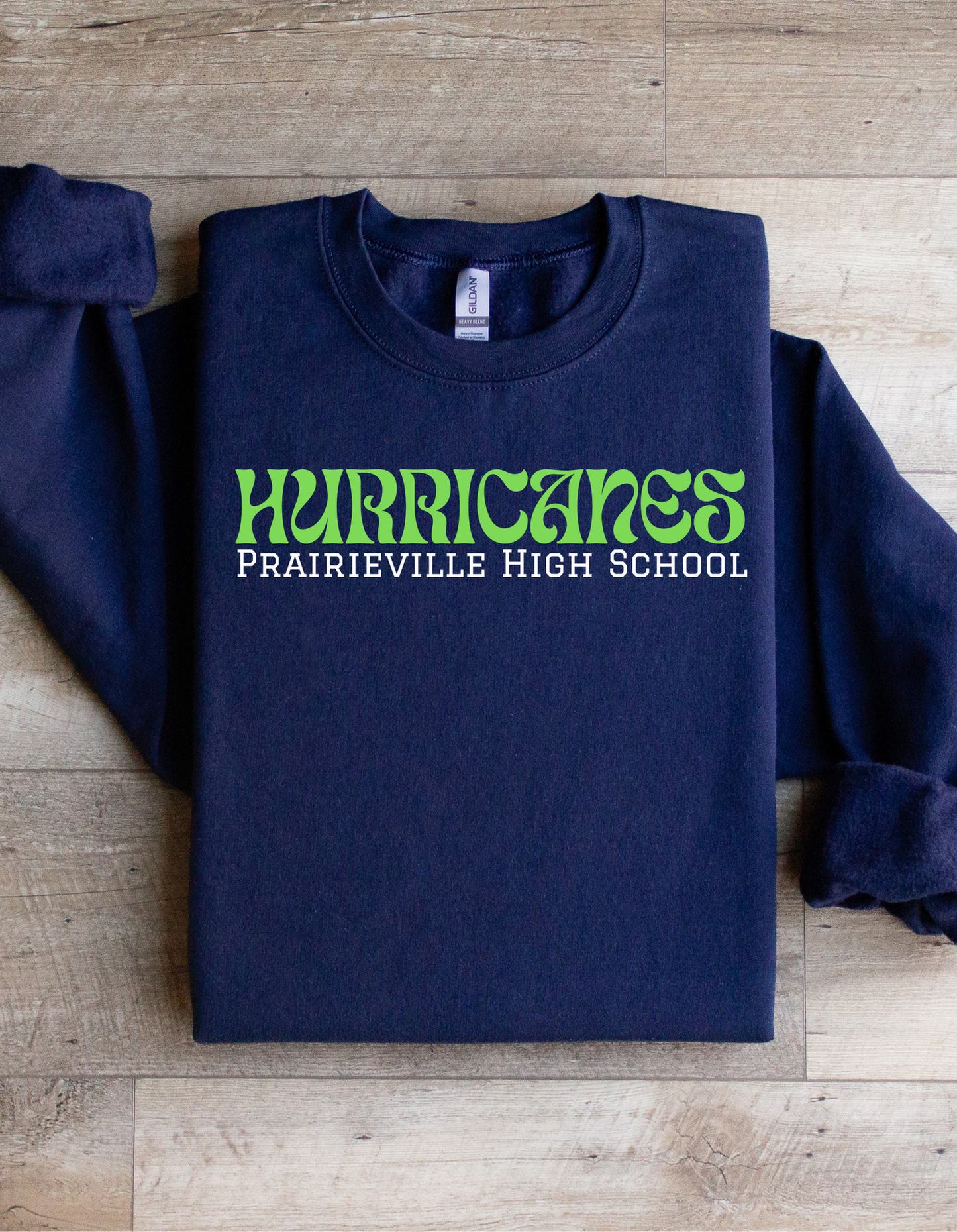 Groovy Hurricanes Graphic Crew Sweatshirt