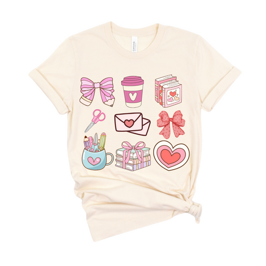 Teacher Coquette Valentine Graphic Tee