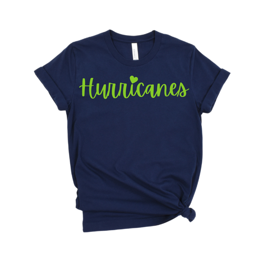 Hurricanes Heart Graphic Tee