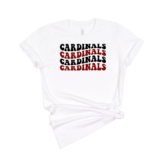 Wavy Cardinals Graphic Tee