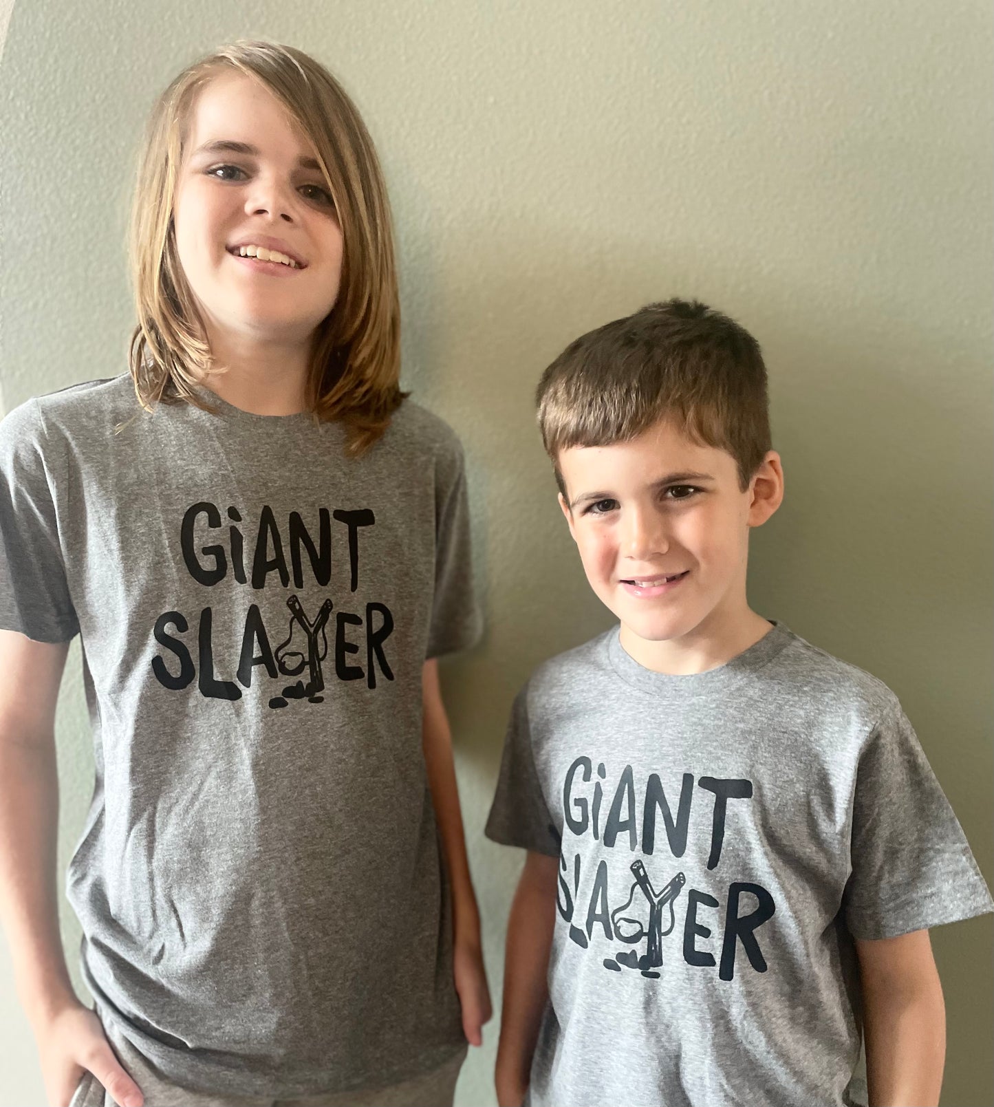 Giant Slayer Gray Youth Graphic Tee