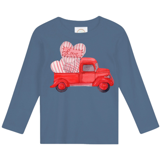 PRE-ORDER | Truck Full of Hearts Boy’s Long Sleeve Shirt