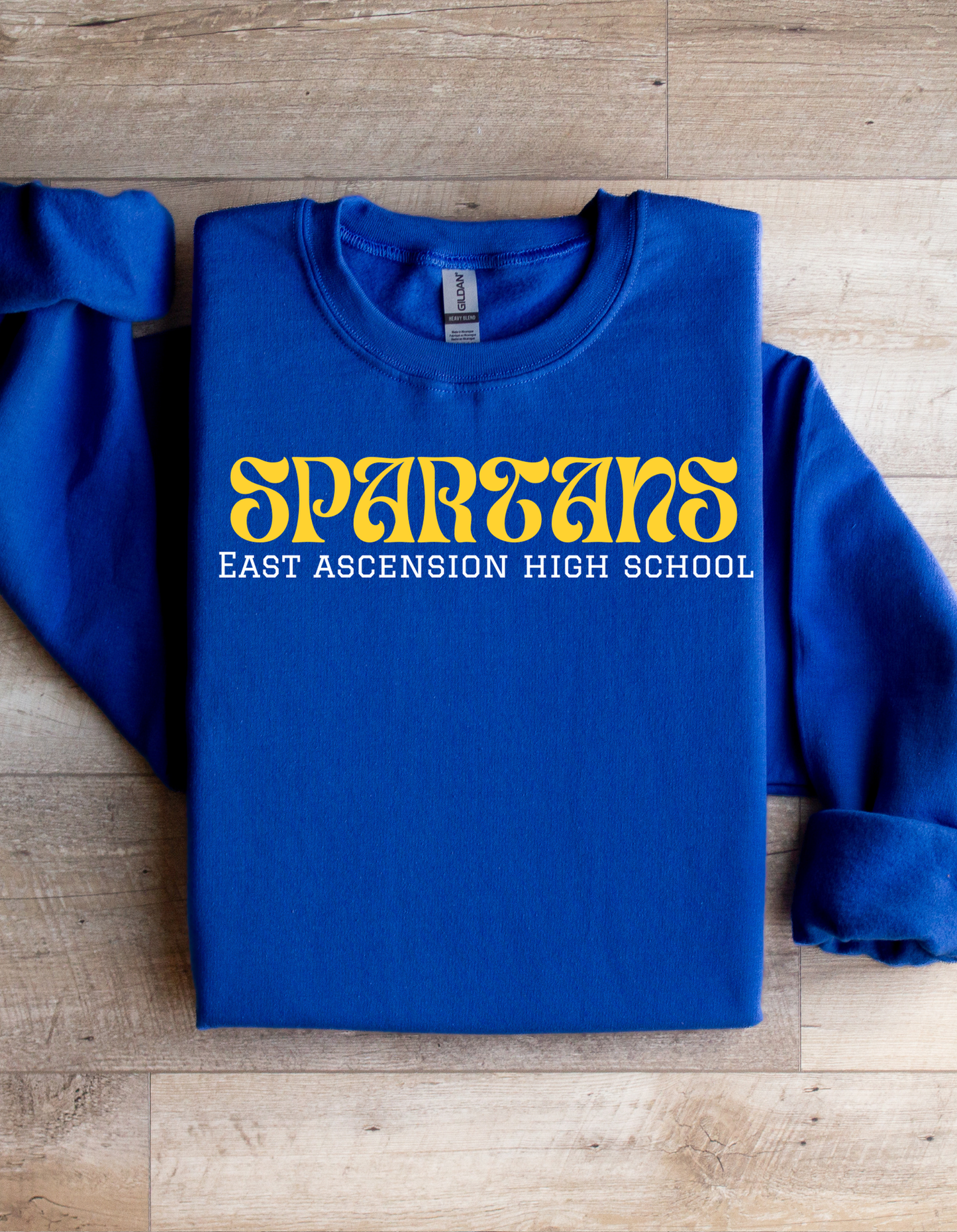 Groovy Spartans Graphic Crew Sweatshirt