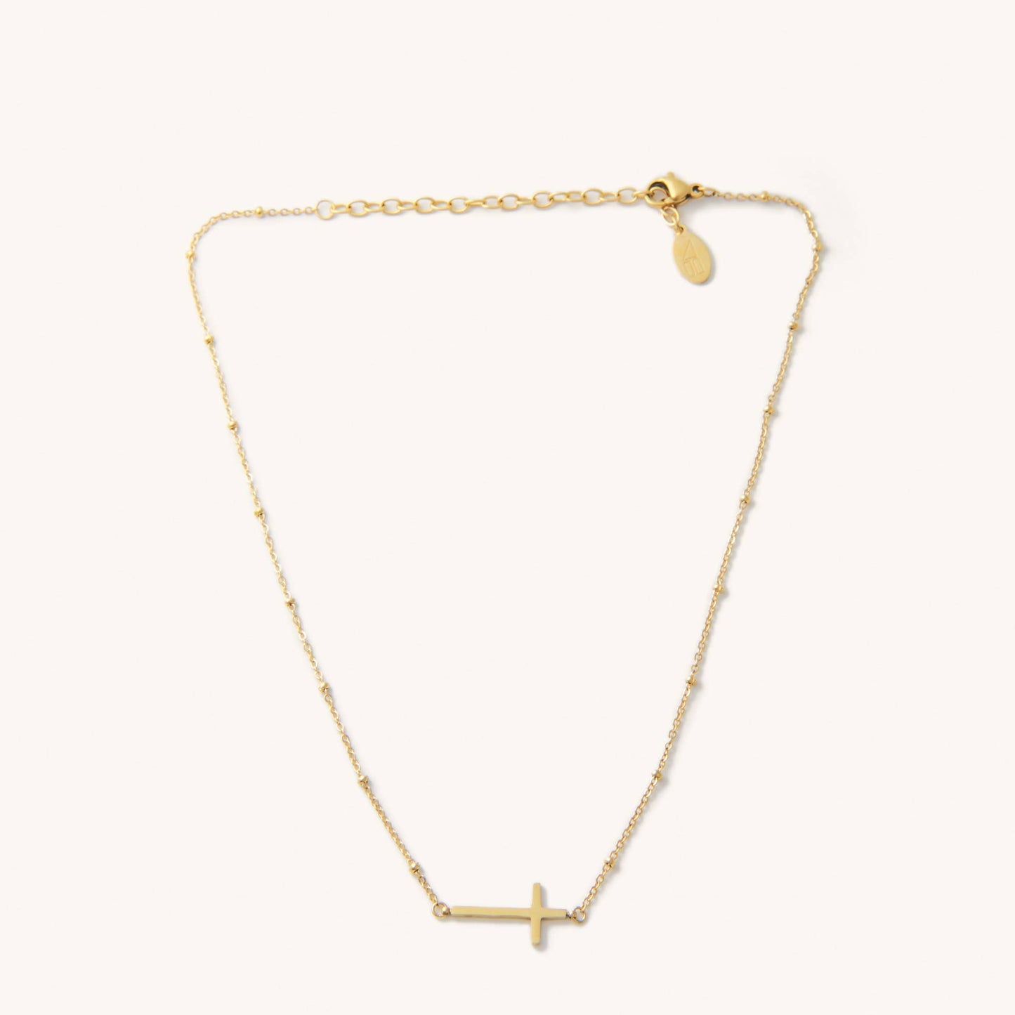 Mary Signature Cross Necklace