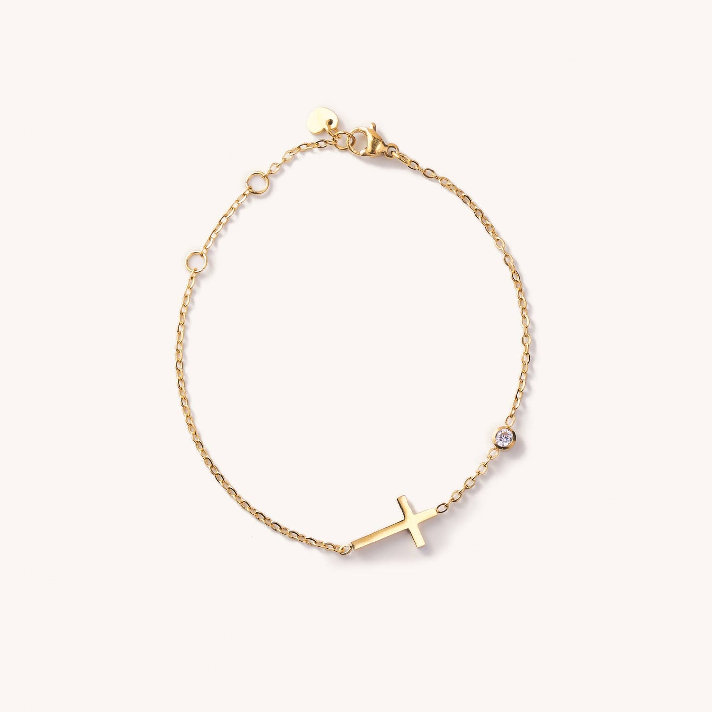 Mary Signature Cross Bracelet