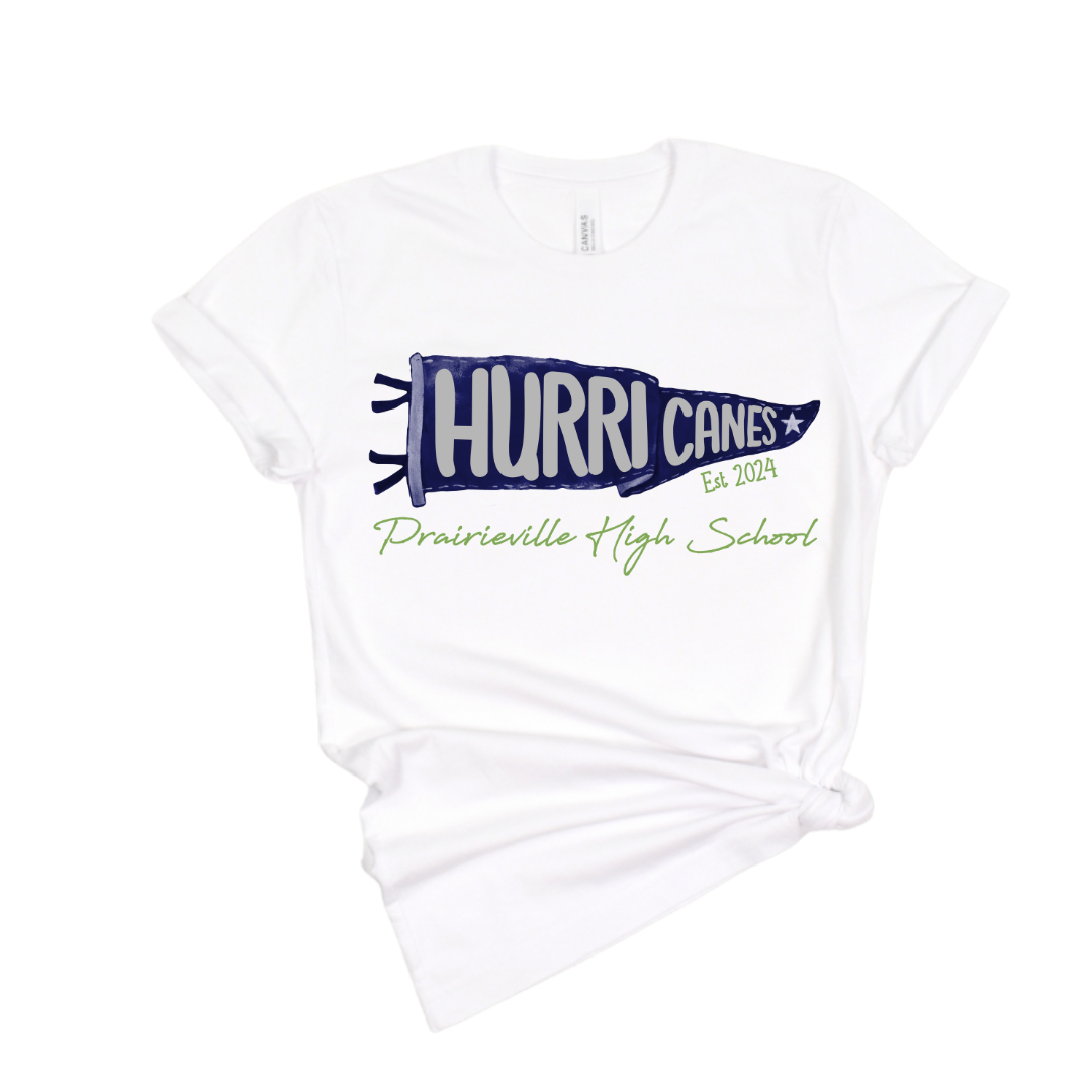 Hurricanes Pendant White Graphic Tee