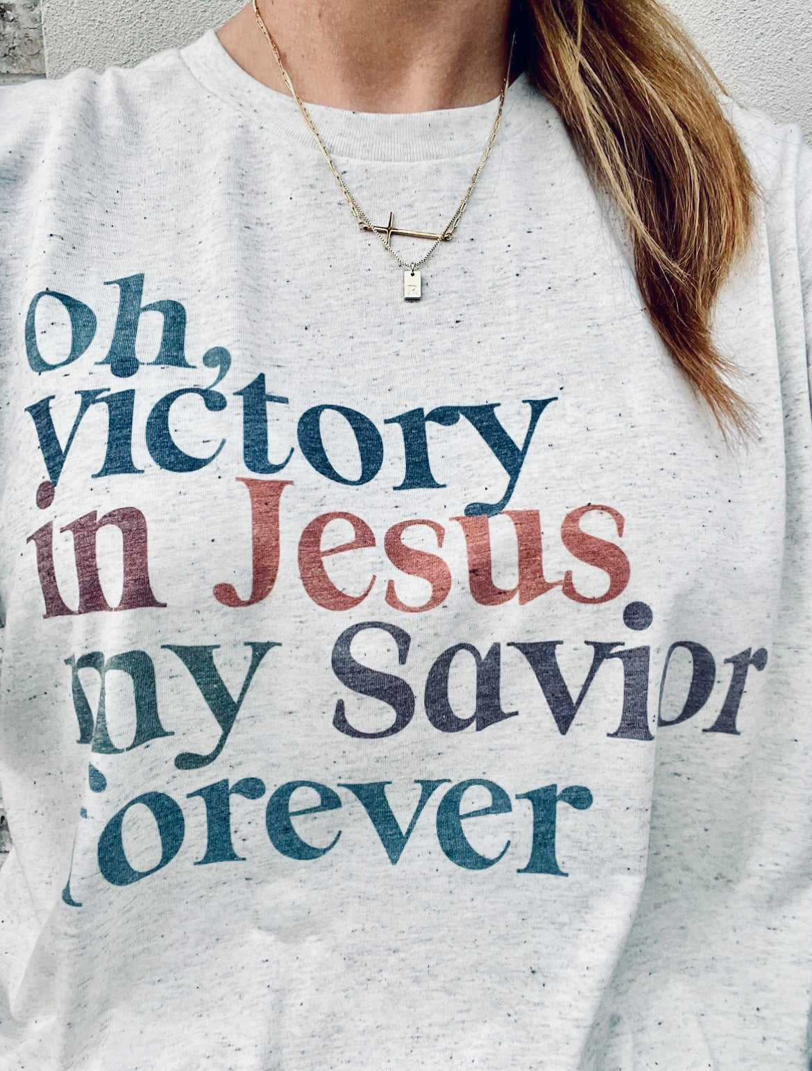 Oh Victory in Jesus Graphic Tee