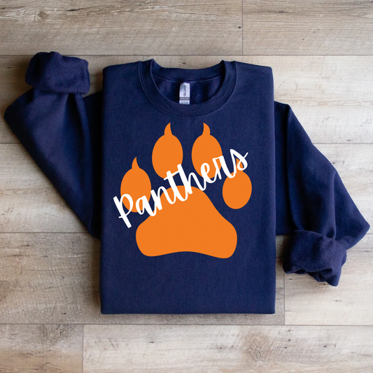 Panthers Paw Graphic Crew Sweatshirt