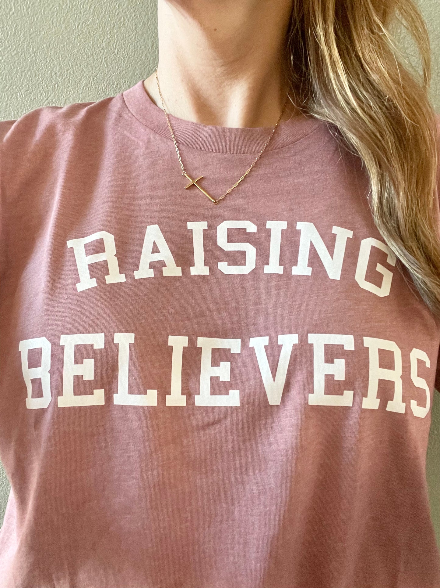 Raising Believers Dusty Rose Graphic Tee