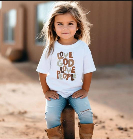 Love God Love People Toddler Graphic Tee