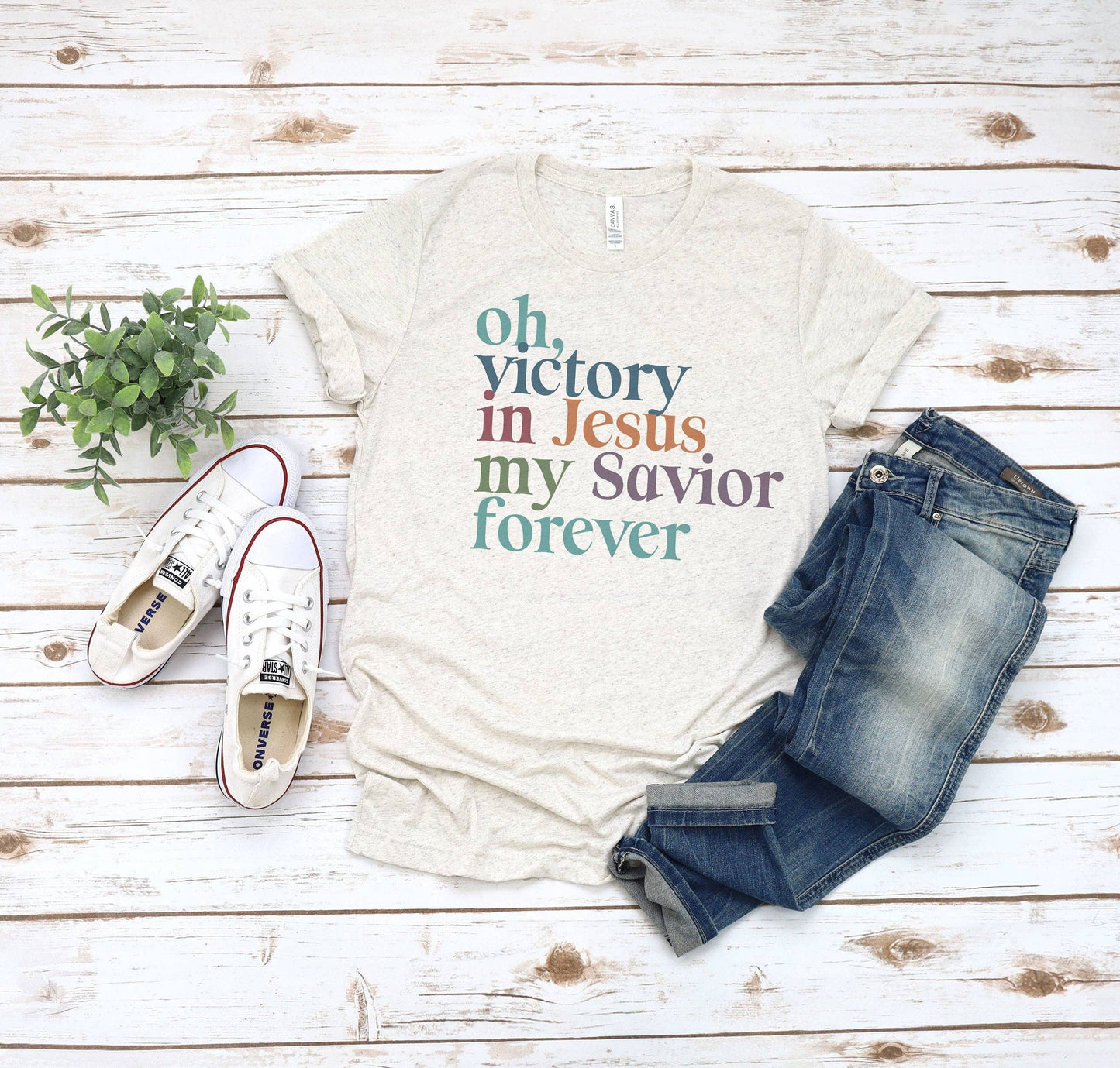 Oh Victory in Jesus Graphic Tee